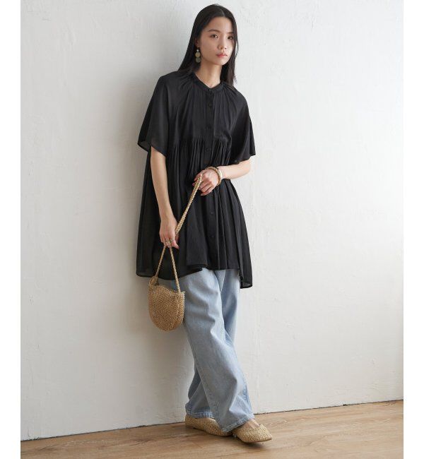 Lbc with Life「ティアードギャザーチュニック」|シャツ・ブラウス|