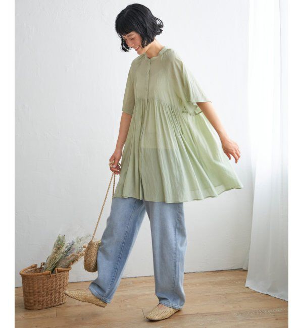 Lbc with Life「ティアードギャザーチュニック」|シャツ・ブラウス|