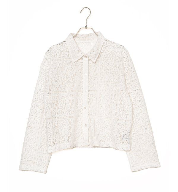 Lbc with Life「総レースシャツジャケット」|ブルゾン・スタジャン|