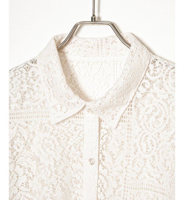 Lbc with Life「総レースシャツジャケット」|ブルゾン・スタジャン|