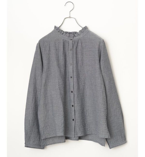 Lbc with Life「オーガニックコットン襟フリルブラウス」|シャツ・ブラウス|