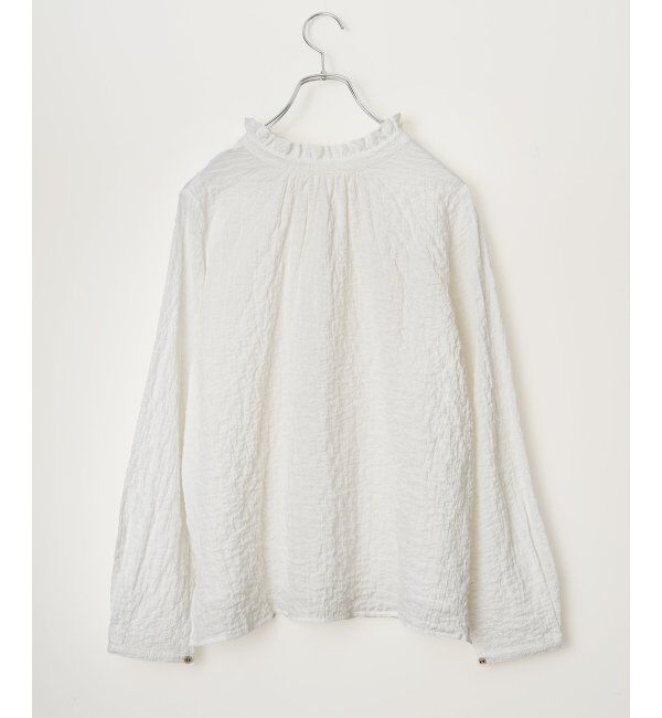 Lbc with Life「オーガニックコットン襟フリルブラウス」|シャツ・ブラウス|