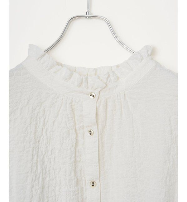Lbc with Life「オーガニックコットン襟フリルブラウス」|シャツ・ブラウス|