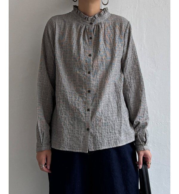 Lbc with Life「オーガニックコットン襟フリルブラウス」|シャツ・ブラウス|