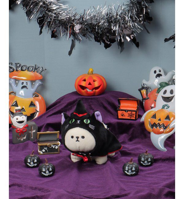 Lbc with Life「PLUFFY かぶりもの 魔女黒猫」|クッション・クッションカバー|