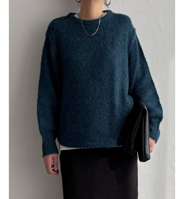 Lbc with Life「モヘヤタッチラウンドヘムPO」|カーディガン|グリーン