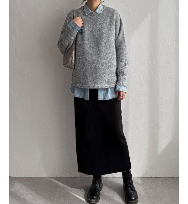 Lbc with Life「モヘヤタッチラウンドヘムPO」|カーディガン|