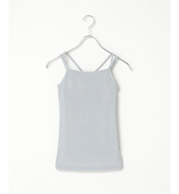 VENCE share style「ラメカットソーバッククロスキャミソール」|タンクトップ|