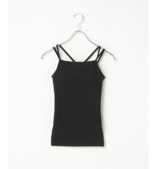 VENCE share style「ラメカットソーバッククロスキャミソール」|タンクトップ|