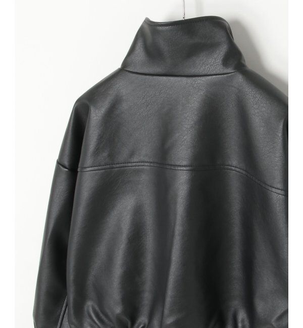 VENCE share style「合皮ショートジャケット」|ブルゾン・スタジャン|