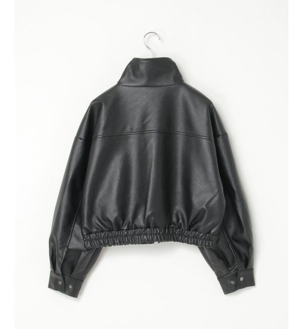 VENCE share style「合皮ショートジャケット」|ブルゾン・スタジャン|