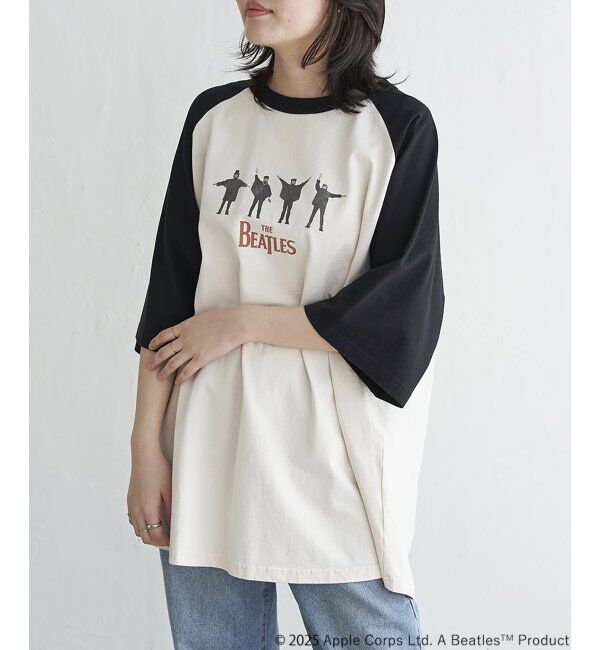 VENCE share style「THE BEATLES ザ ビートルズ HELPラグランTシャツ」|Tシャツ・カットソー|