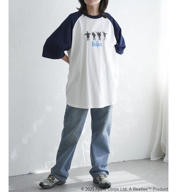 VENCE share style「THE BEATLES ザ ビートルズ HELPラグランTシャツ」|Tシャツ・カットソー|