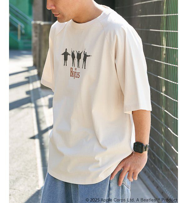VENCE share style「THE BEATLES ザ ビートルズ HELPラグランTシャツ」|Tシャツ・カットソー|
