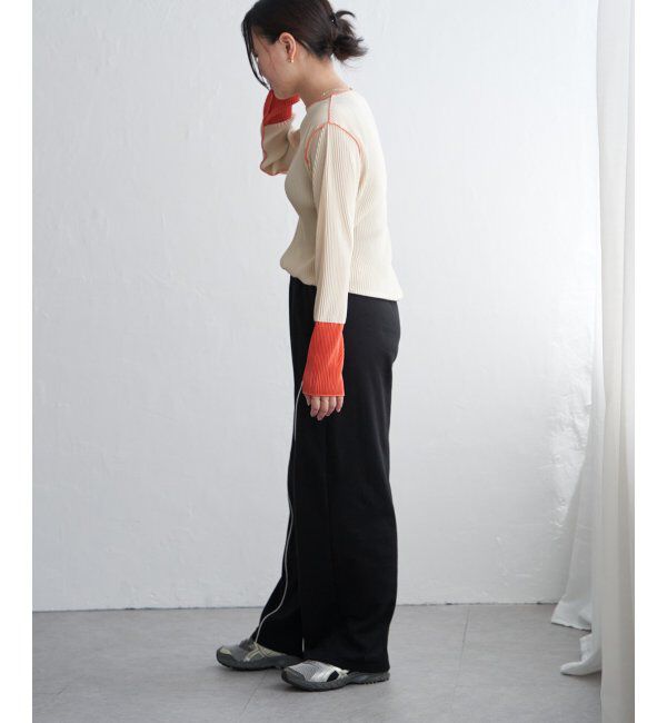 VENCE share style「プリーツ加工配色袖トップス」|その他|