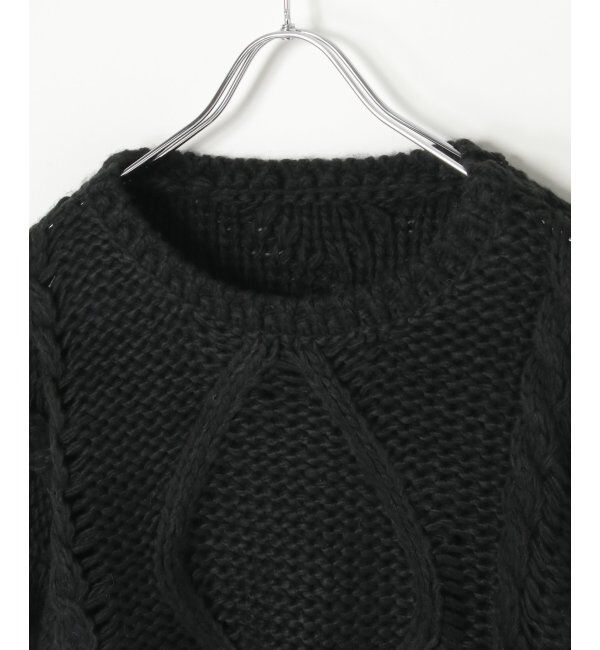 VENCE share style「ロービングケーブルショートプルオーバー」|ニット・セーター|