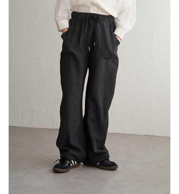 VENCE share style「ピーチワッシャーバレルパンツ」|デニム|