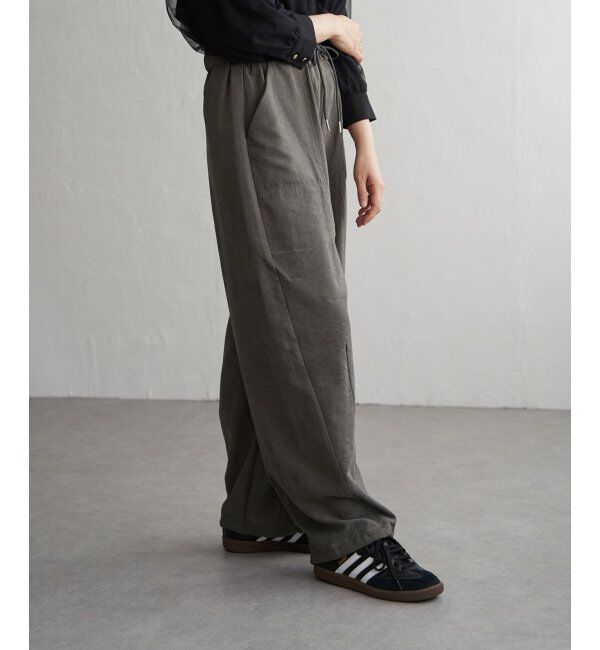 VENCE share style「ピーチワッシャーバレルパンツ」|デニム|