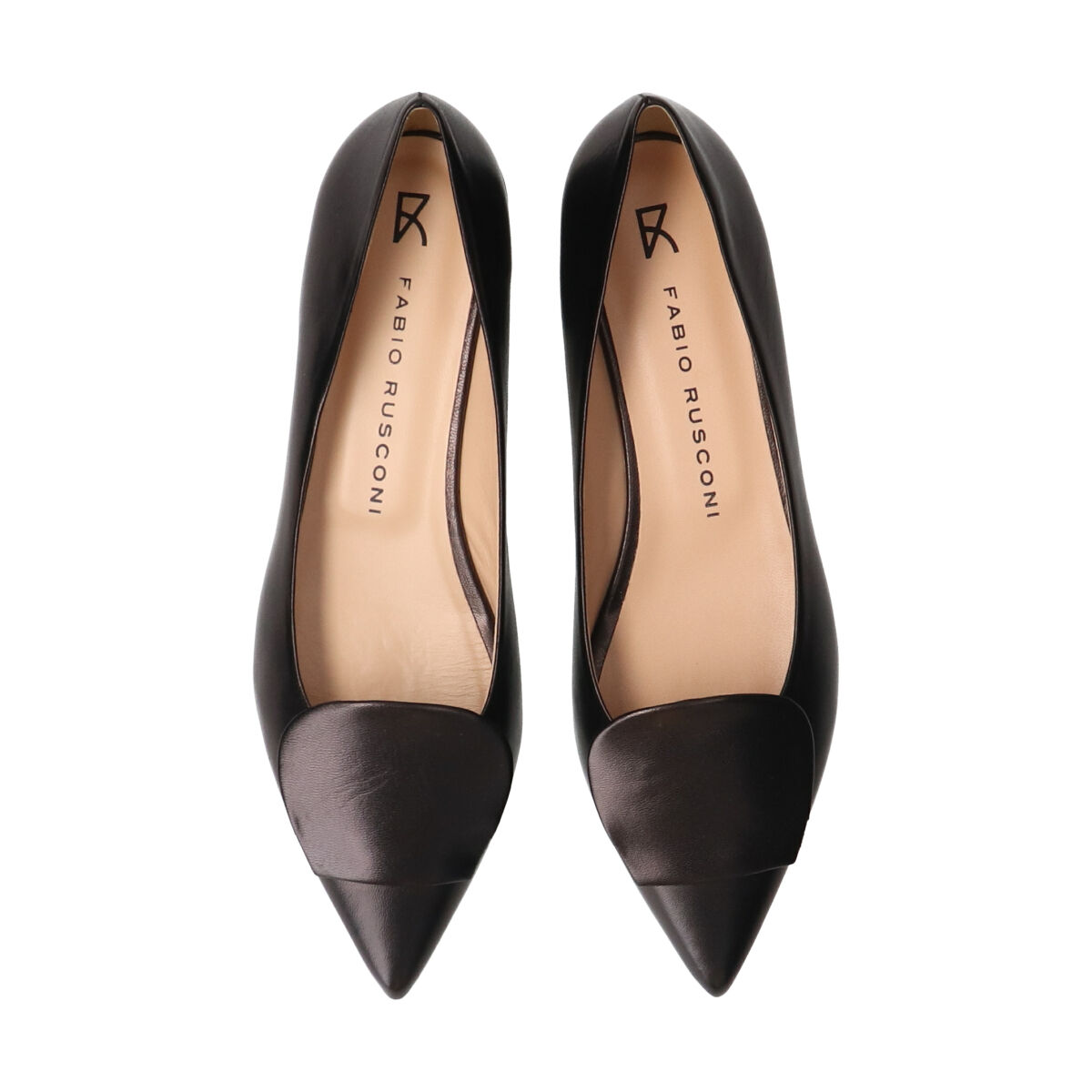 FABIO RUSCONI 「【FABIO RUSCONI】ローヒールポインテッドトウパンプス」|パンプス|