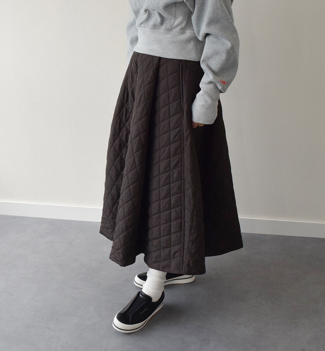 IMPORT SELECT「【bussola】撥水フラットスリッポンスニーカー」|スニーカー|