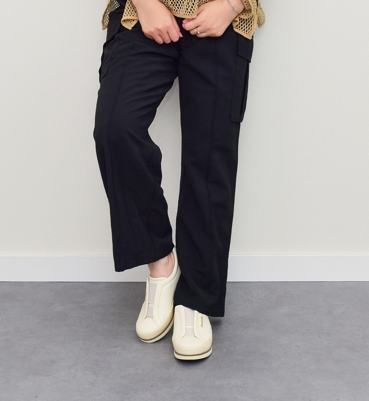 IMPORT SELECT「【bussola】撥水フラットスリッポンスニーカー」|スニーカー|