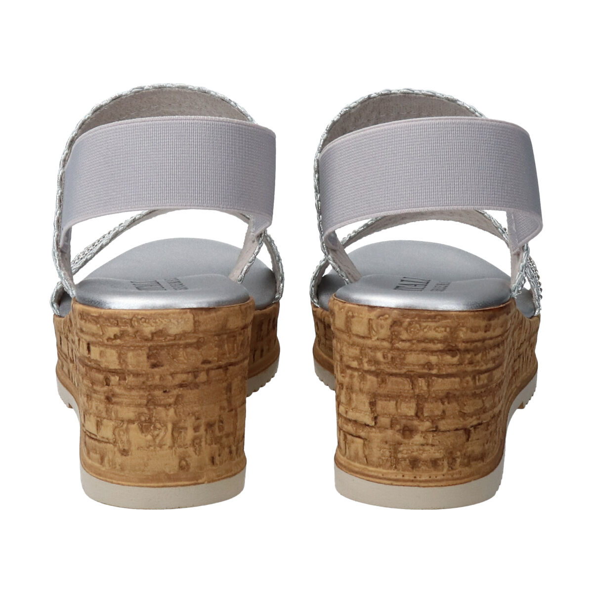 IMPORT SELECT「【ITALIAN SHOEMAKERS】ラインストーンリボン厚底サンダル」|サンダル|