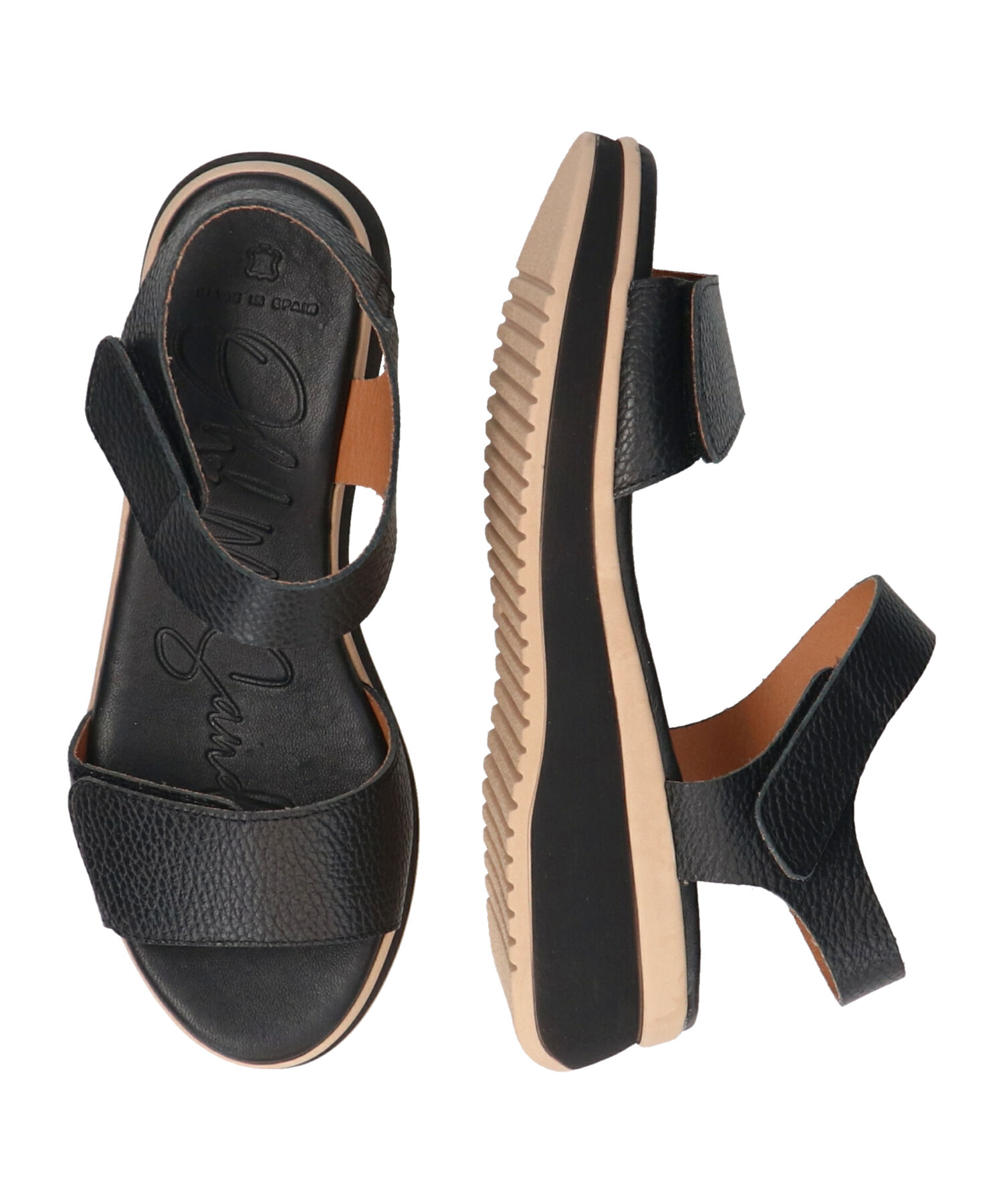 IMPORT SELECT「【Oh my Sandals】ベルクロローヒールサンダル(E52500)」|サンダル|