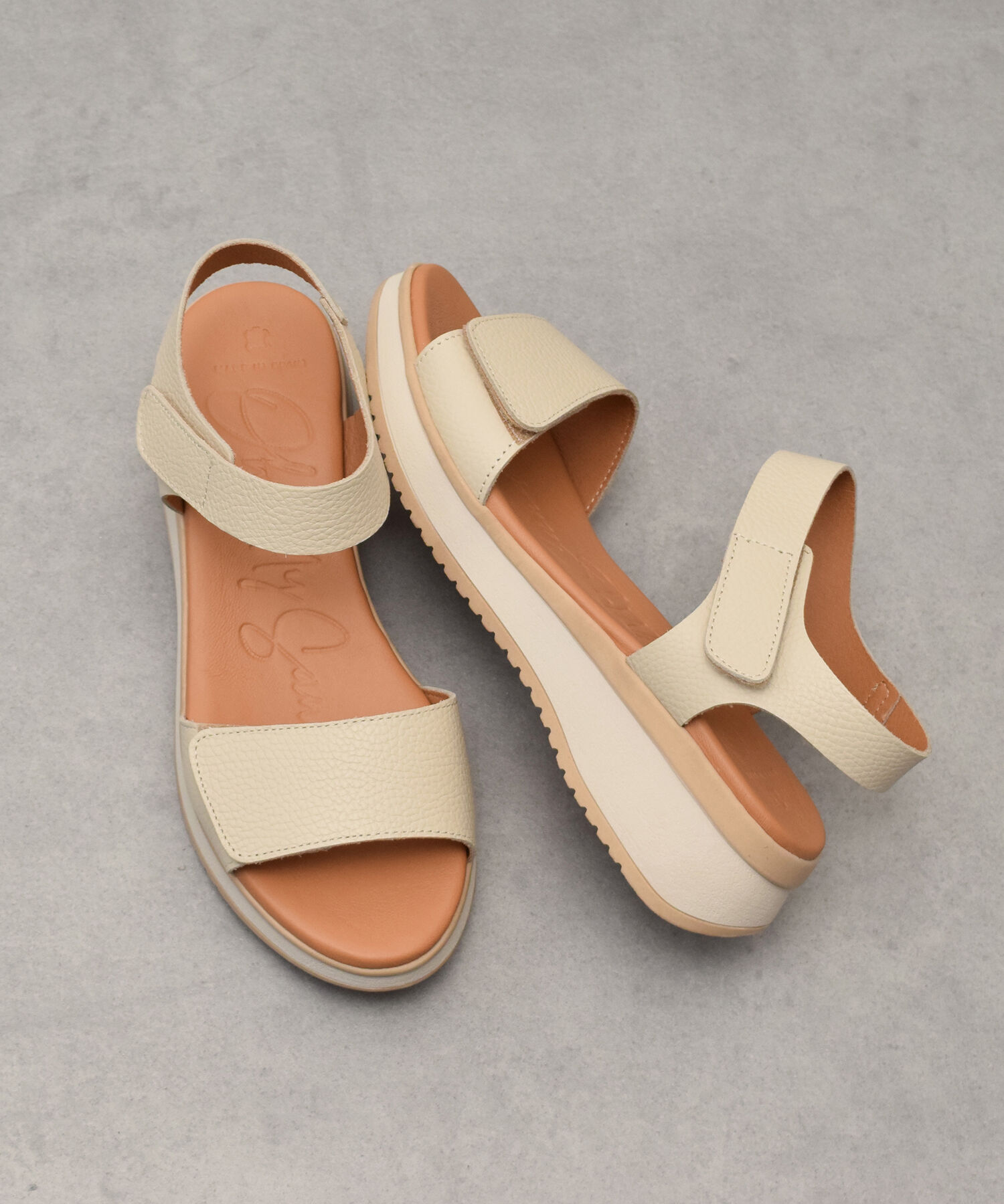 IMPORT SELECT「【Oh my Sandals】ベルクロローヒールサンダル(E52500)」|サンダル|