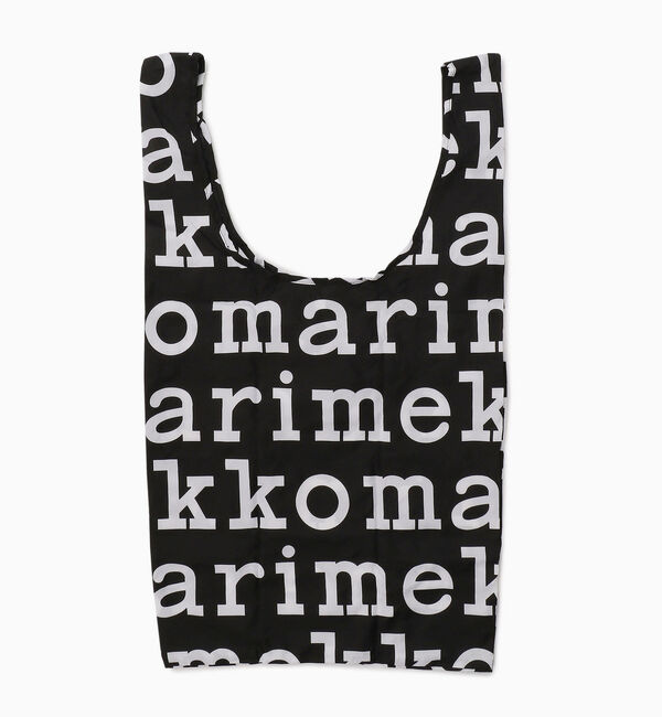 Marimekko「Marilogo スマートバッグ」|トートバッグ|ブラック&times;ホワイト