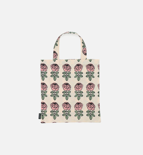Marimekko「【日本限定】Vihkiruusu ファブリックバッグ」|トートバッグ|