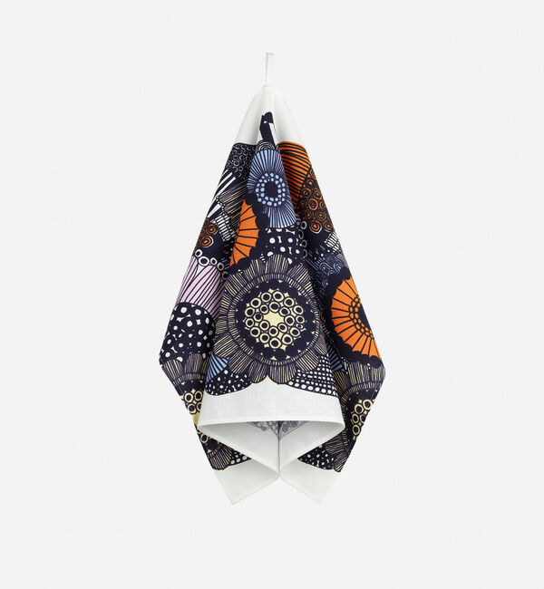 Marimekko「Siirtolapuutarha ティータオル 47&times;70cm」|その他|ﾎﾜｲﾄ&times;ﾗｲﾄｲｴﾛｰ