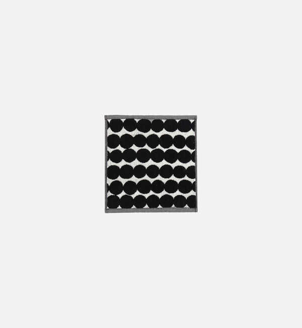 Marimekko「Rasymatto ミニタオル 30&times;30cm」|タオル|ホワイト&times;ブラック