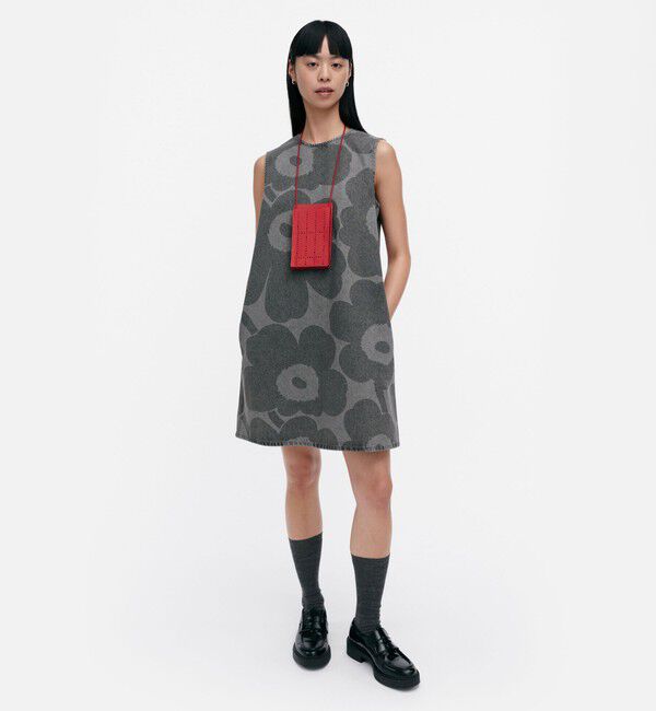 Marimekko「Maridenim Somasti Unikko ワンピース」|ワンピース|ライトグレー