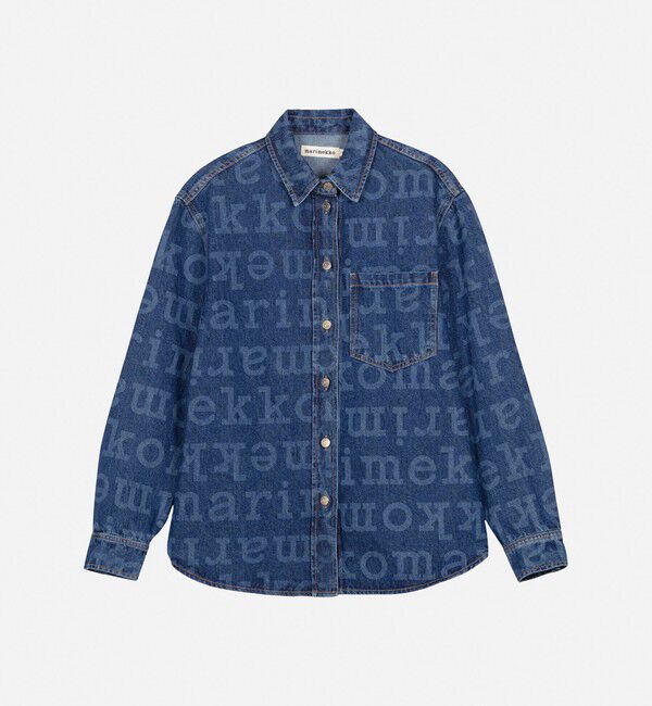 Marimekko「Maridenim Vaihe Logo シャツ」|シャツ・ブラウス|