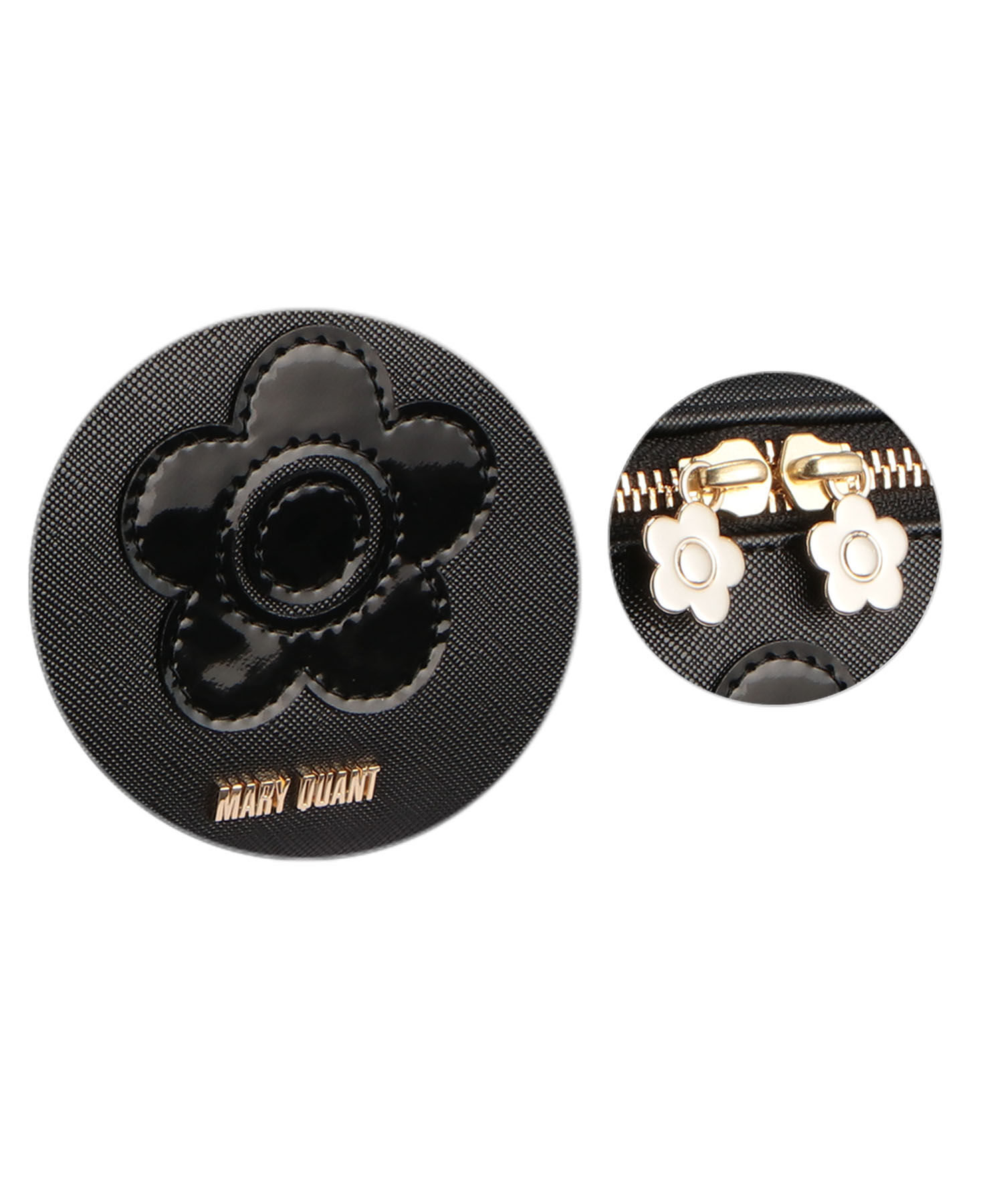 MARY QUANT「サフィアーノデイジーパッチ ミラーバニティ」|ポーチ|