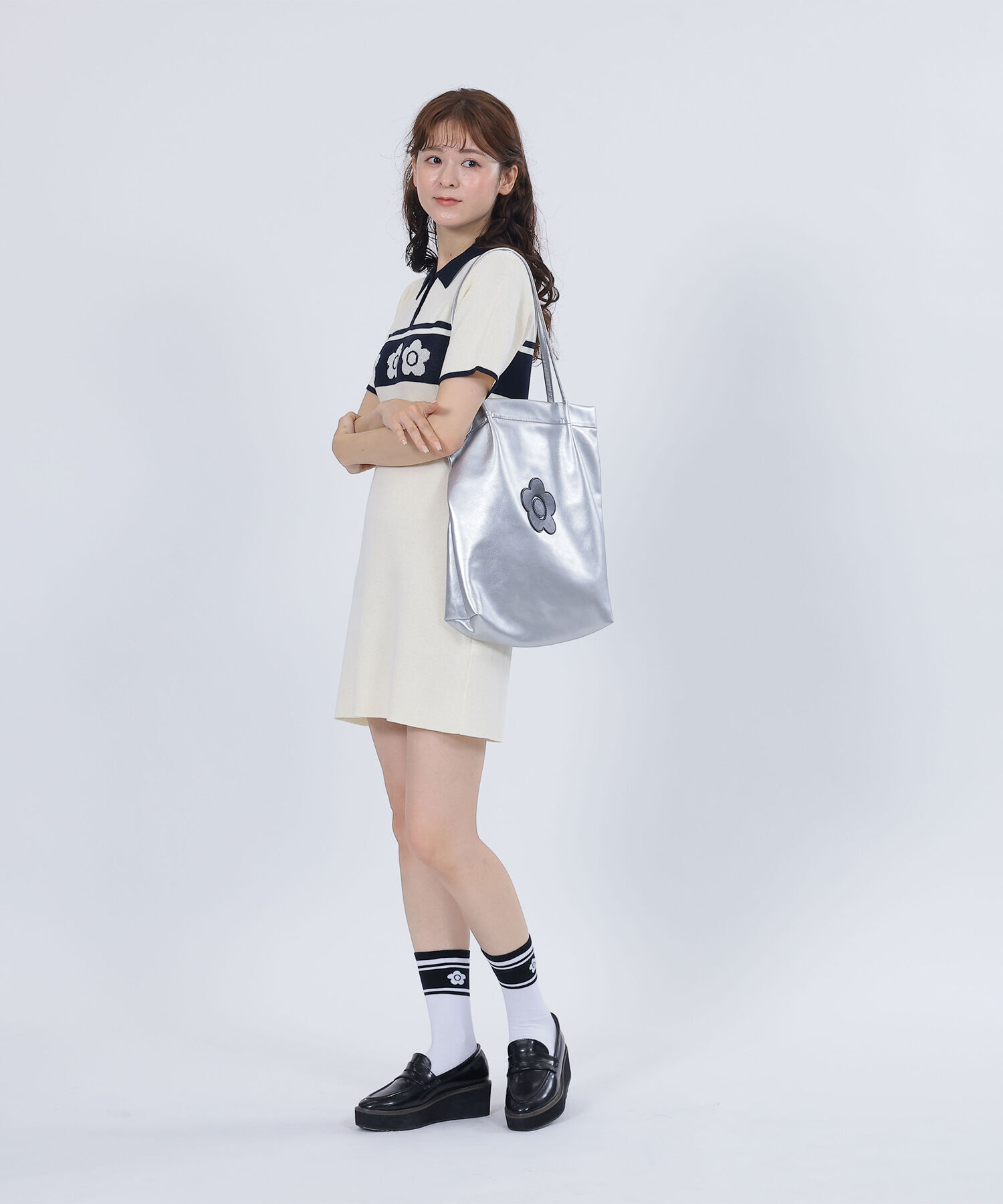 MARY QUANT「デイジーパッチソフト トート」|トートバッグ|