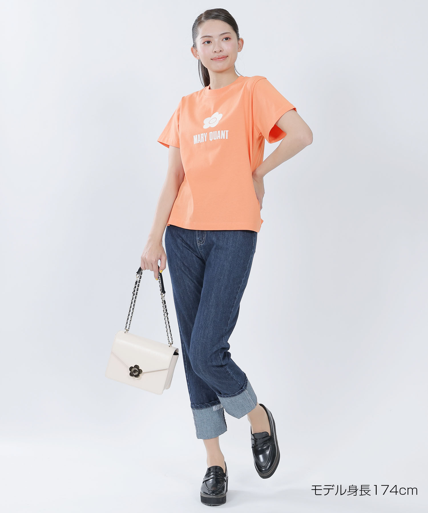 MARY QUANT「シンプルデイジーロゴ2 Tシャツ」|Tシャツ・カットソー|