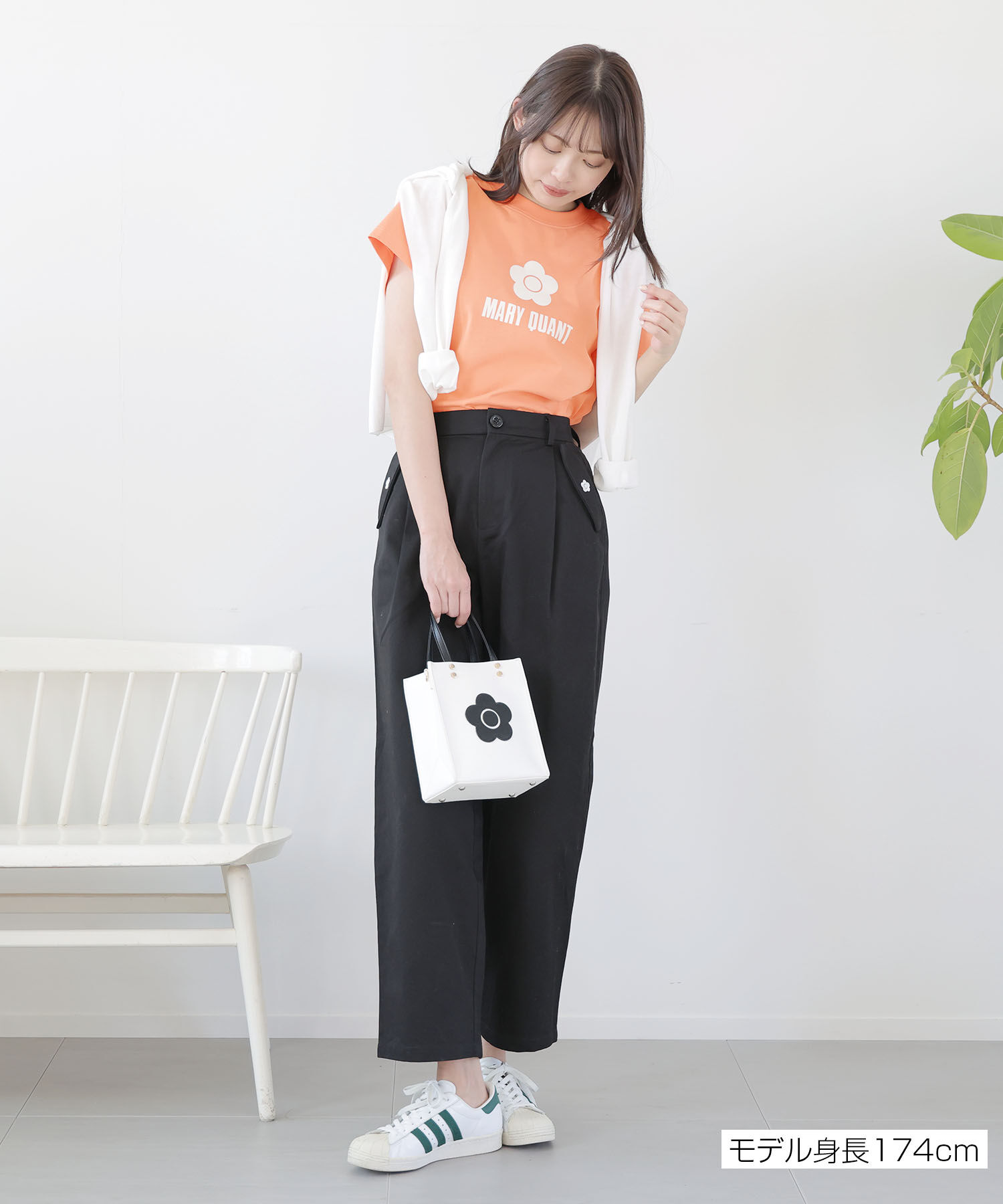 MARY QUANT「シンプルデイジーロゴ2 Tシャツ」|Tシャツ・カットソー|