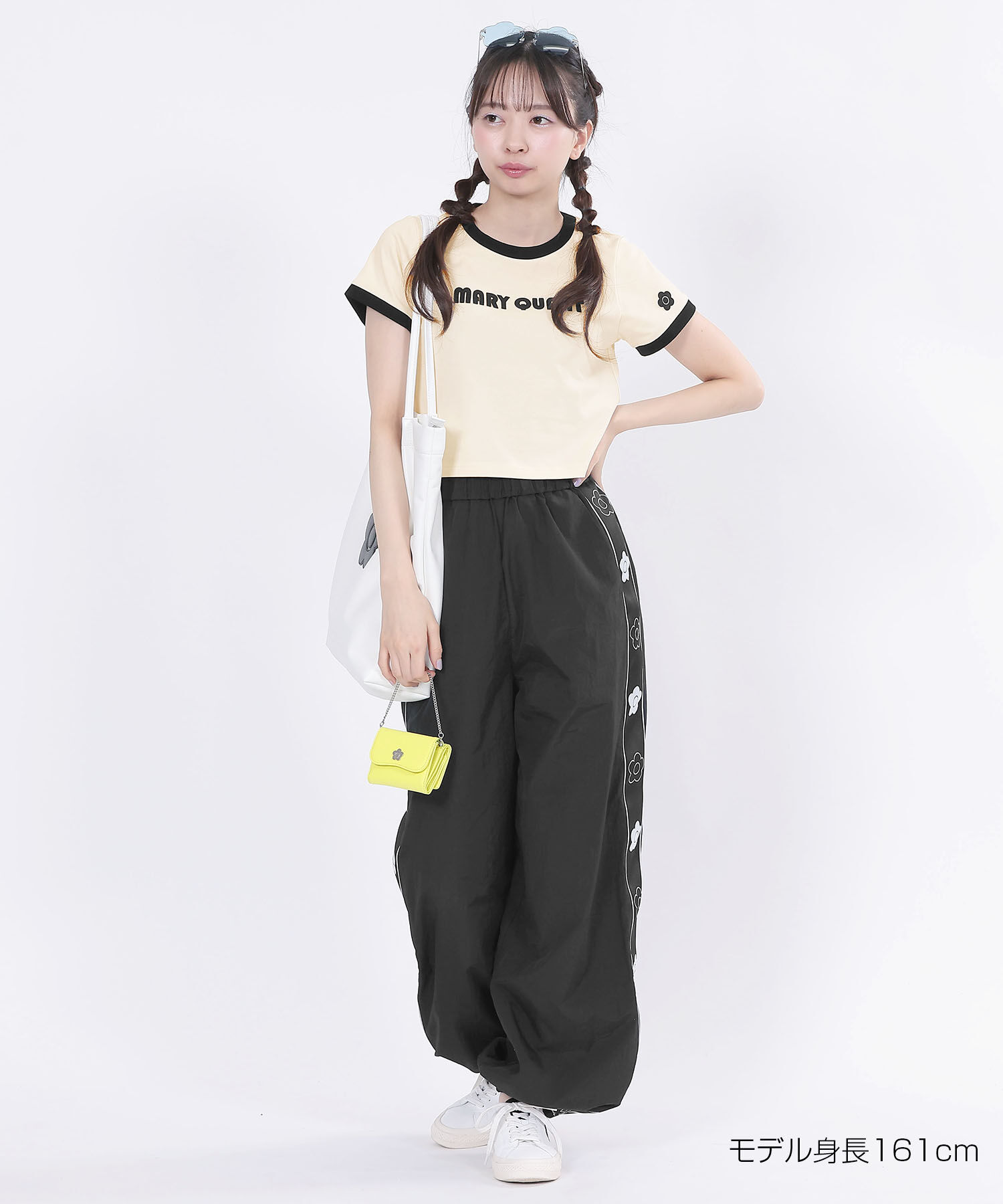 MARY QUANT「レトロロゴアップリケミニ Tシャツ」|Tシャツ・カットソー|アイボリー