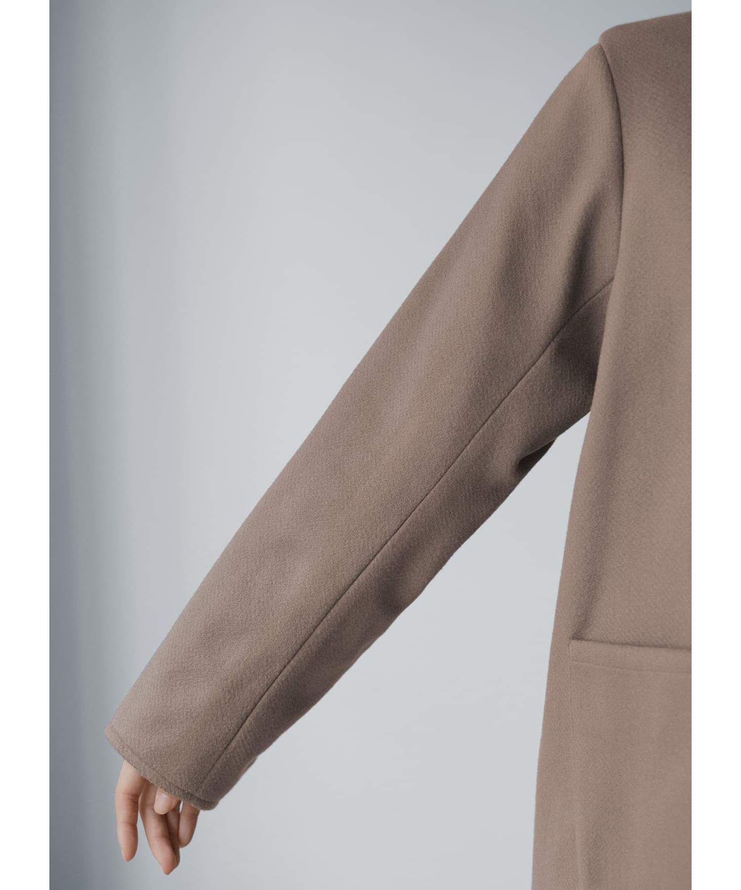 STYLE DELI「リバーシブルキルティングコート」|ノーカラーコート|