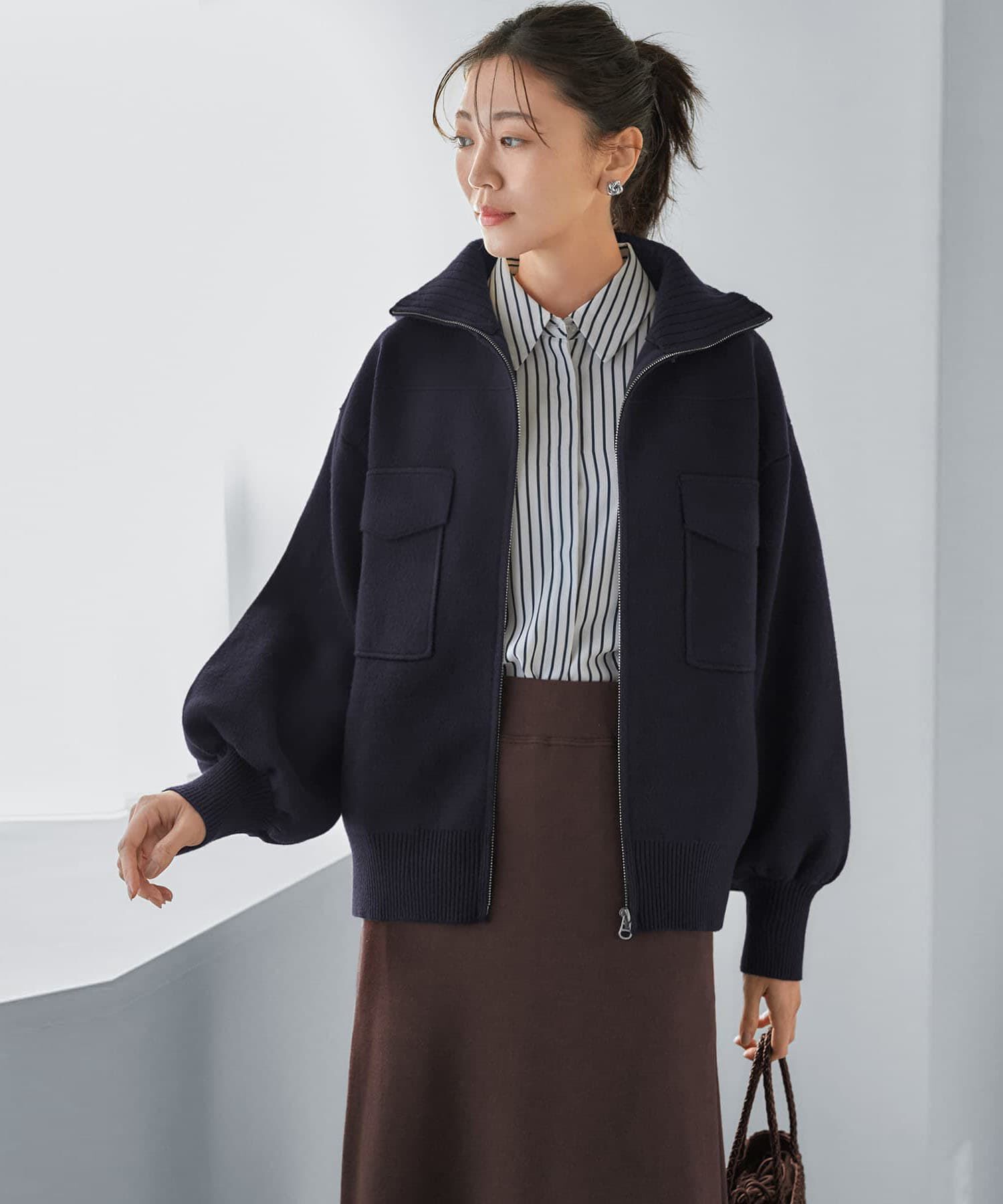 STYLE DELI「圧縮ニットジップジャケット」|その他|