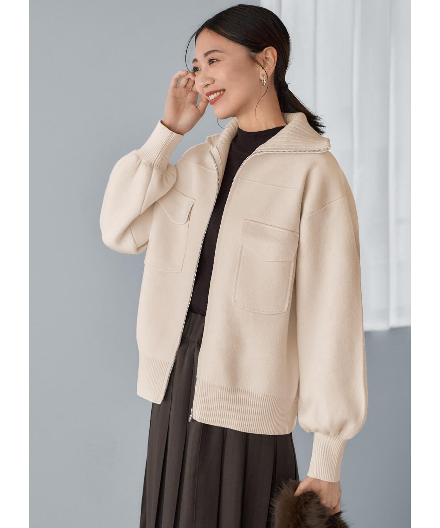 STYLE DELI「圧縮ニットジップジャケット」|その他|