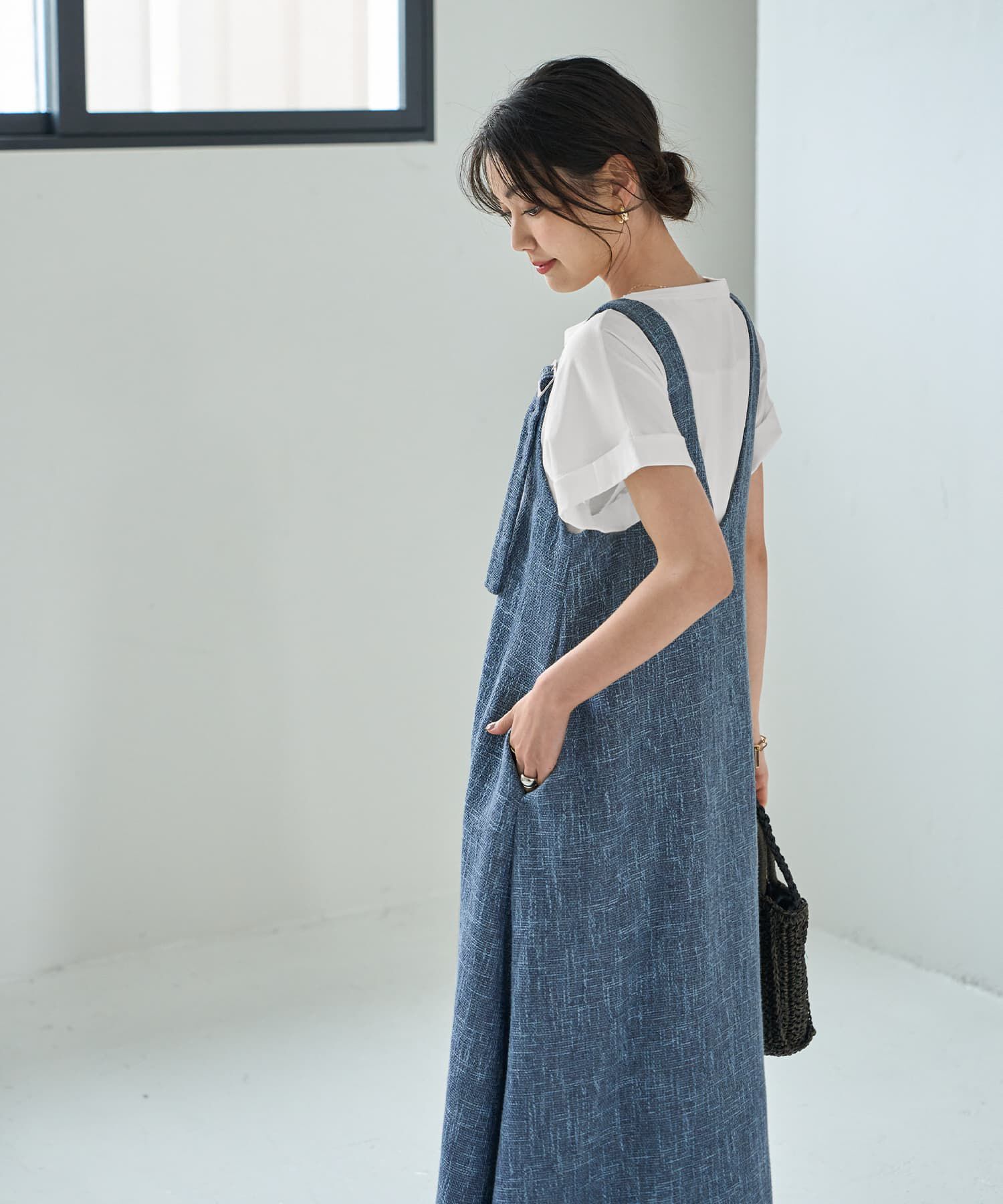 STYLE DELI「【LUXE】サマーツイードジャンパースカート」|ジャンパースカート|