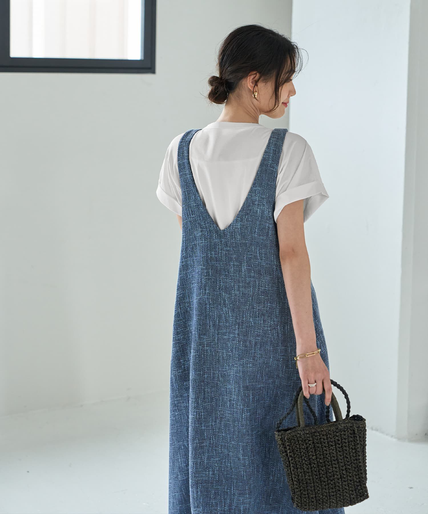 STYLE DELI「【LUXE】サマーツイードジャンパースカート」|ジャンパースカート|