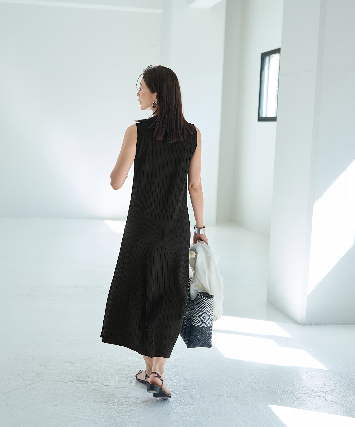 STYLE DELI「【LUXE】パネル編みフレアワンピース」|ワンピース|