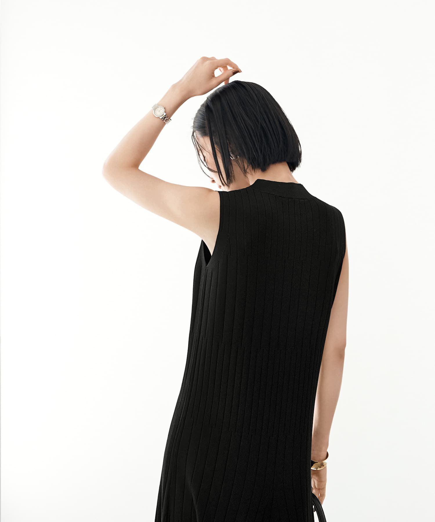 STYLE DELI「【LUXE】パネル編みフレアワンピース」|ワンピース|