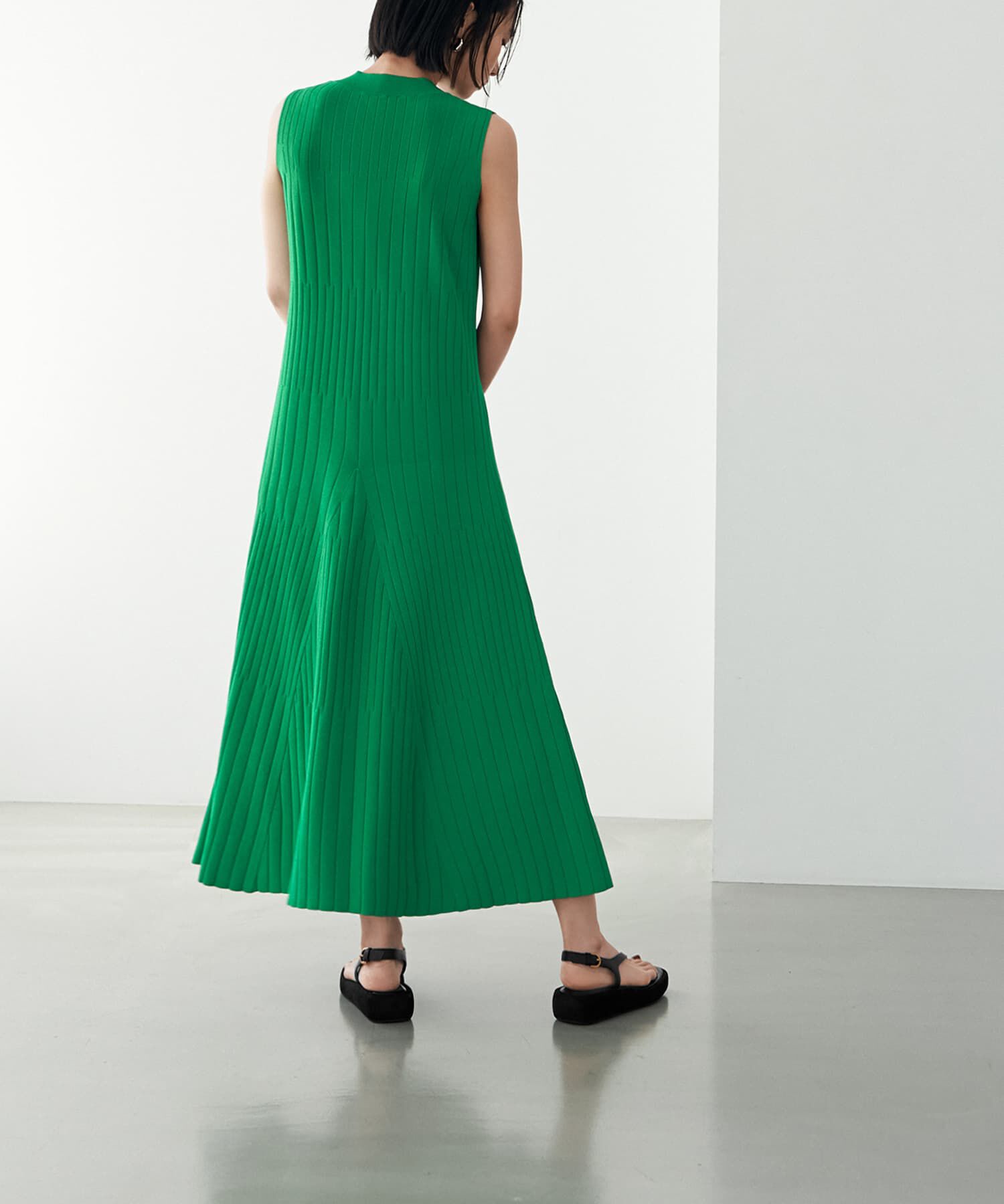 STYLE DELI「【LUXE】パネル編みフレアワンピース」|ワンピース|