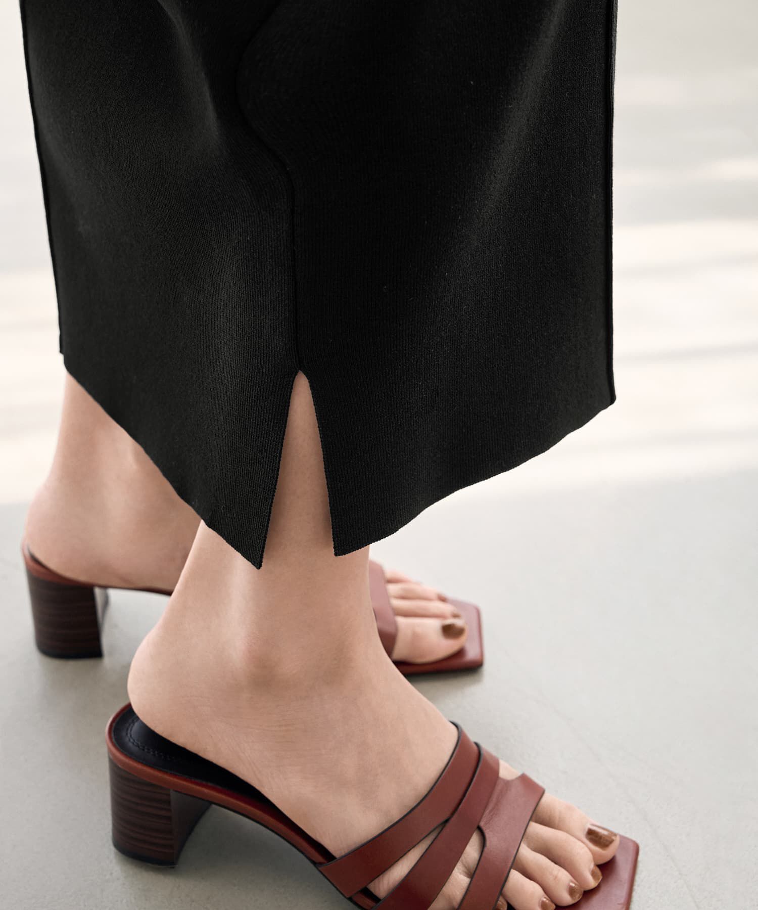 STYLE DELI「【LUXE】シャリ感ソウバリニットスカート」|タイト|