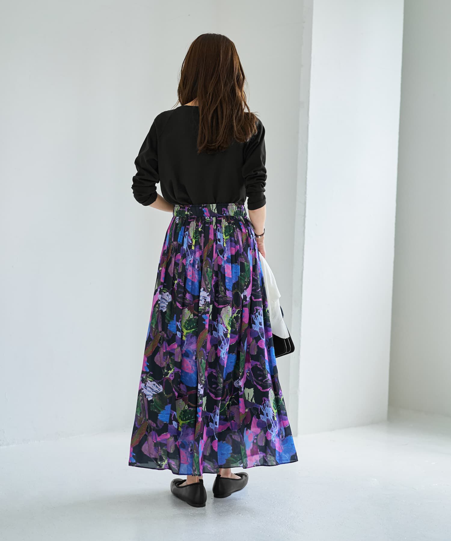 STYLE DELI「【LUXE】リゾートフラワー柄フレアスカート」|スカート|