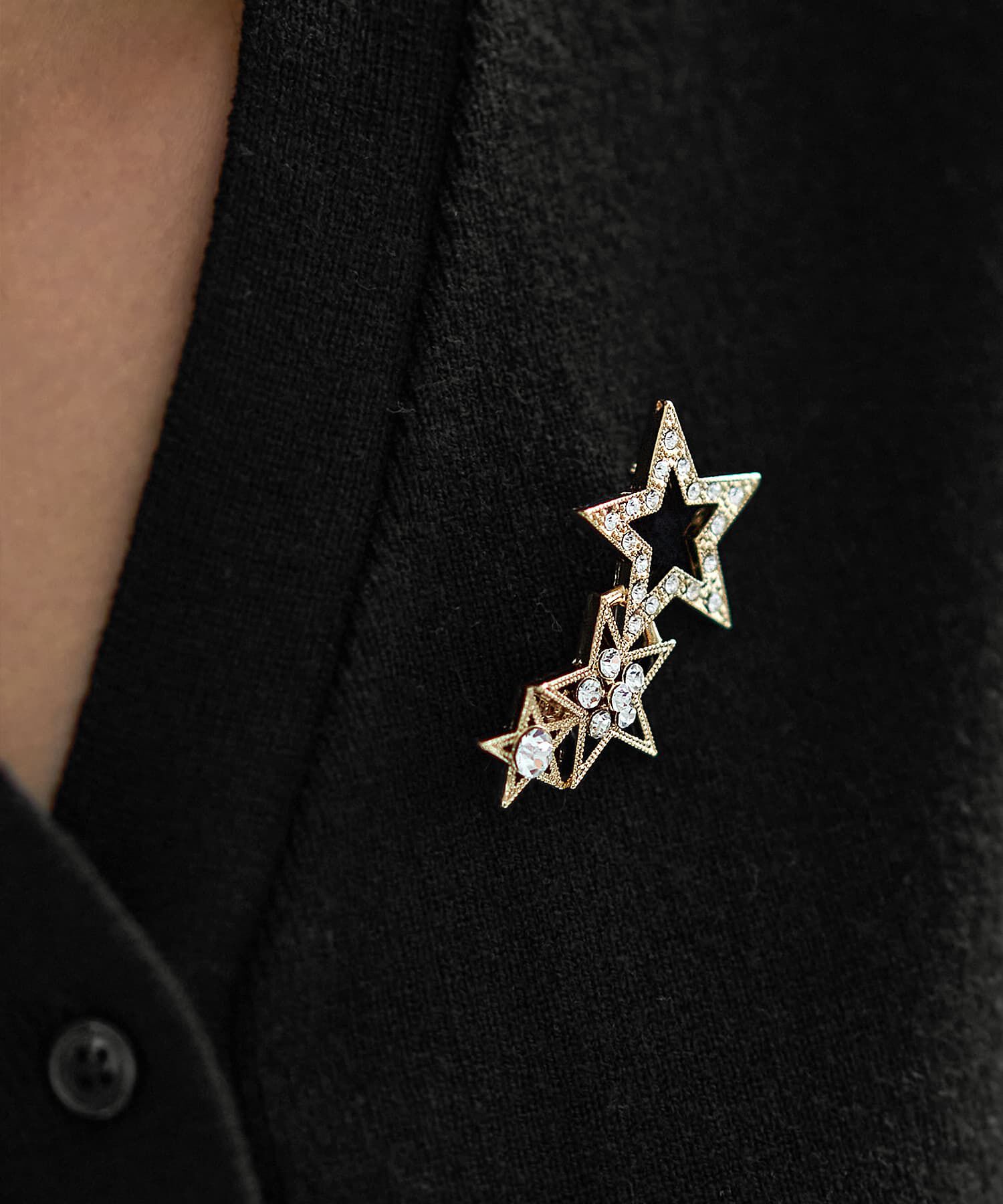 STYLE DELI「Three Stars ブローチ」|ブローチ・コサージュ|